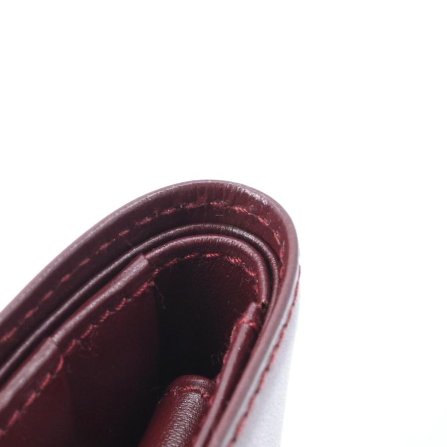 【美品】Cartier カルティエ マストライン 二つ折り財布 コンパクトウォレット ボルドー 赤 ゴールド金具 | Cartier | 13