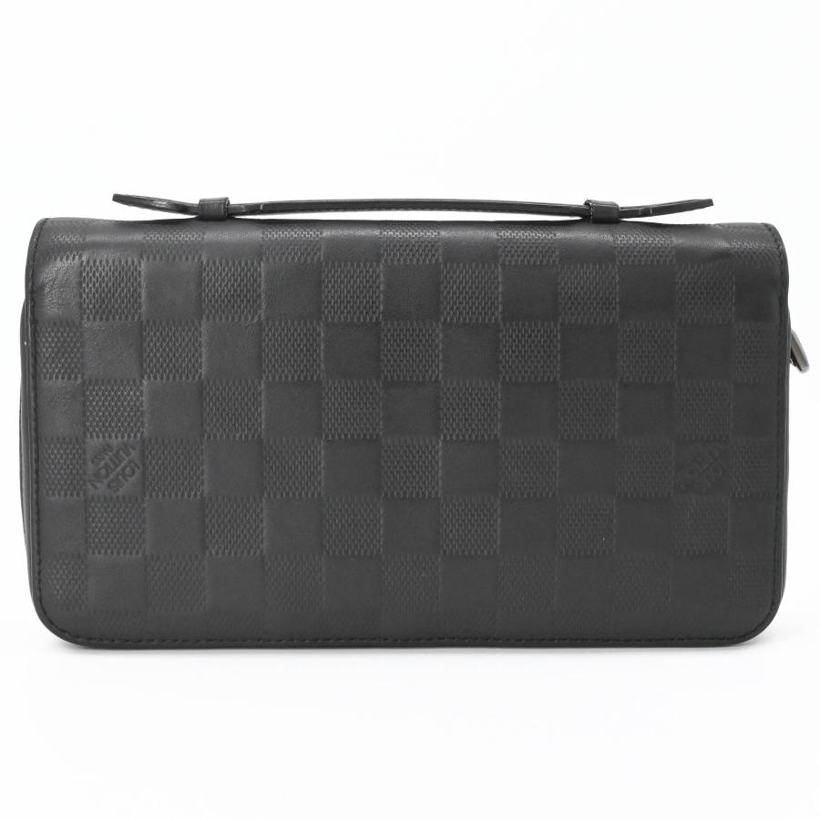 【美品】LOUIS VUITTON ヴィトン ダミエ アンフィニ ジッピーXL ラウンドファスナー オーガナイザー 長財布 財布 ハンドル 黒 ブラック N61254 ICチップ | ジッピー・オーガナイザー | 01
