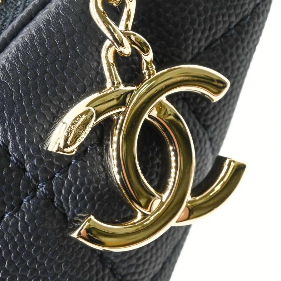 【未使用品】CHANEL シャネル マトラッセ ボディバッグ 斜め掛けバッグ キャビアスキン レザー レディース ネイビー 青 A50465 | CHANEL | 12