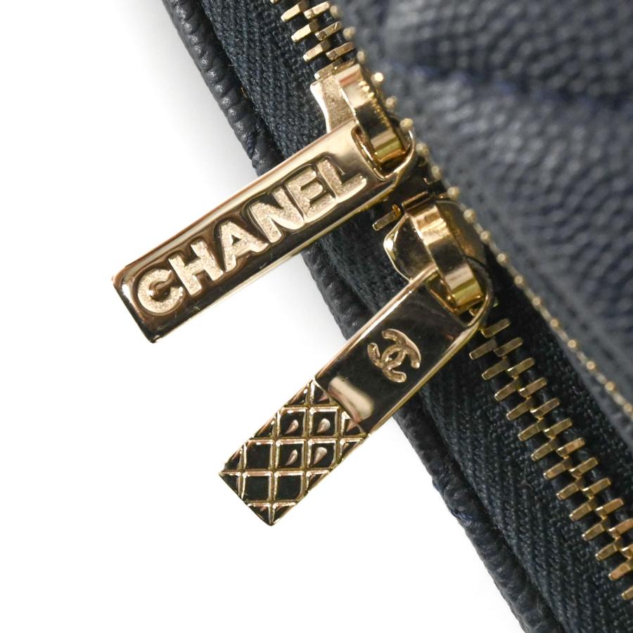 【未使用品】CHANEL シャネル マトラッセ ボディバッグ 斜め掛けバッグ キャビアスキン レザー レディース ネイビー 青 A50465 | CHANEL | 13