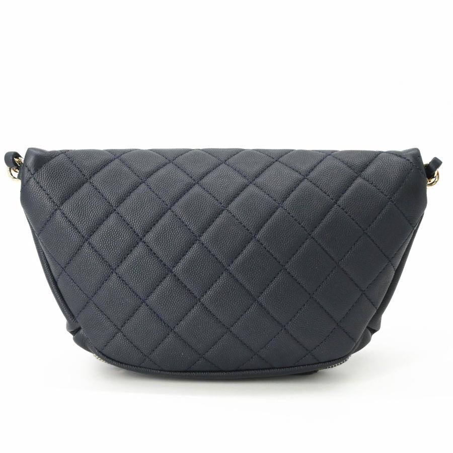 【未使用品】CHANEL シャネル マトラッセ ボディバッグ 斜め掛けバッグ キャビアスキン レザー レディース ネイビー 青 A50465 | CHANEL | 02