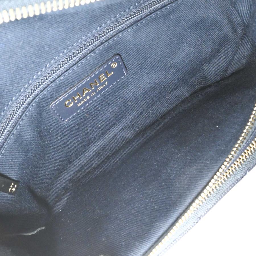 【未使用品】CHANEL シャネル マトラッセ ボディバッグ 斜め掛けバッグ キャビアスキン レザー レディース ネイビー 青 A50465 | CHANEL | 06