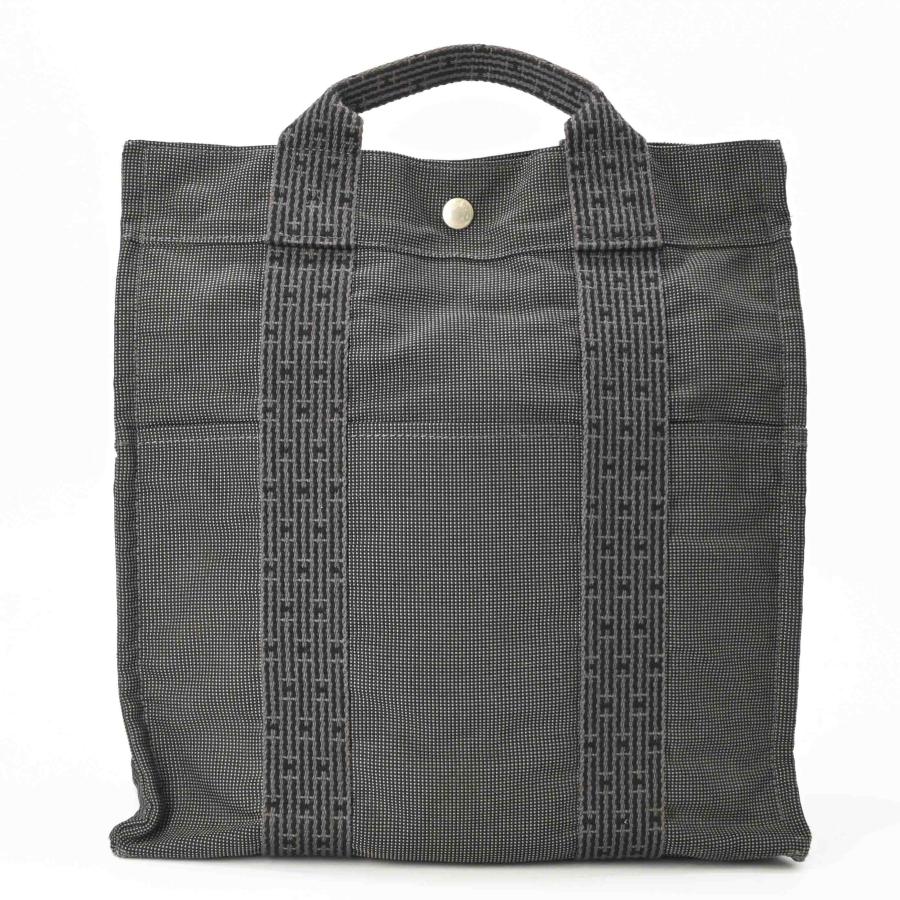 HERMES エルメス エールライン サックアドMM バックパック リュックサック ナイロン キャンバス グレー 鍵欠品 | エールライン