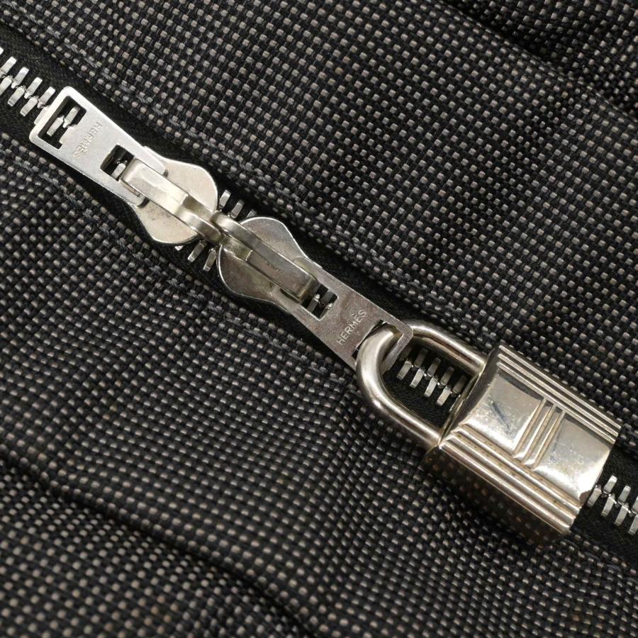 HERMES エルメス エールライン サックアドMM バックパック リュックサック ナイロン キャンバス グレー 鍵欠品 | エールライン | 07