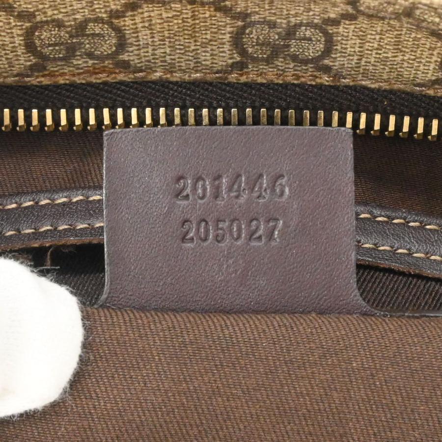 GUCCI グッチ GGスプリーム ショルダーバッグ 斜め掛けバッグ ベージュ ブラウン レザー PVC レディース  201446 |  | 11