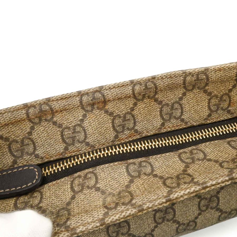 GUCCI グッチ GGスプリーム ショルダーバッグ 斜め掛けバッグ ベージュ ブラウン レザー PVC レディース  201446 |  | 12