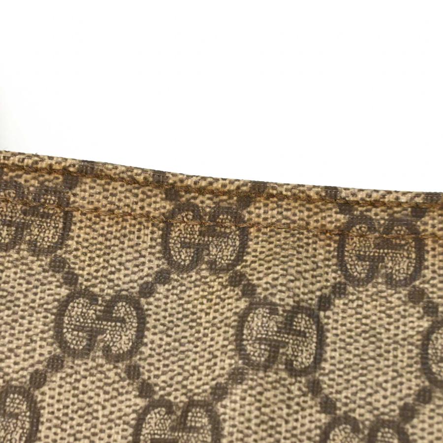 GUCCI グッチ GGスプリーム ショルダーバッグ 斜め掛けバッグ ベージュ ブラウン レザー PVC レディース  201446 |  | 13