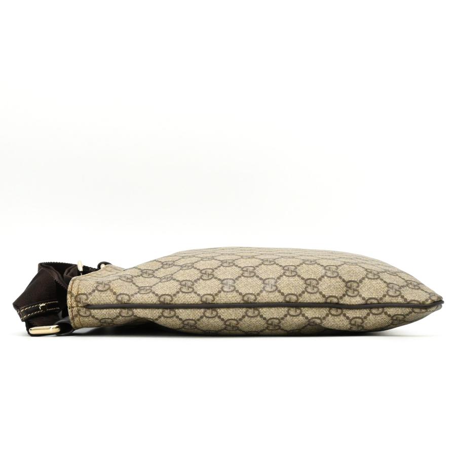GUCCI グッチ GGスプリーム ショルダーバッグ 斜め掛けバッグ ベージュ ブラウン レザー PVC レディース  201446 |  | 02