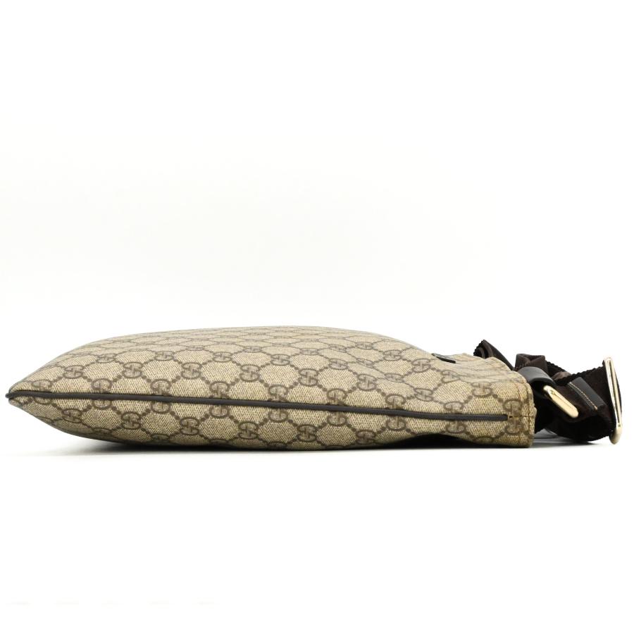 GUCCI グッチ GGスプリーム ショルダーバッグ 斜め掛けバッグ ベージュ ブラウン レザー PVC レディース  201446 |  | 03