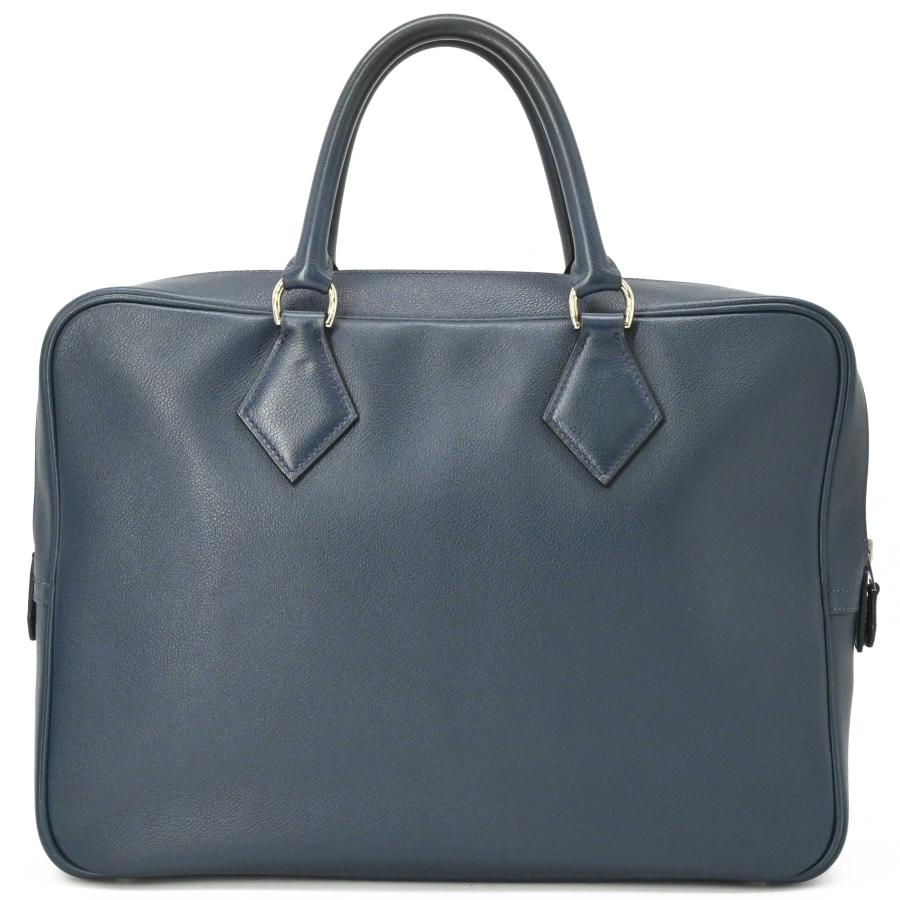 【美品】HERMES エルメス プリュムドッグ 38 ブリーフケース ビジネスバッグ トリヨンクレマンス レザー ネイビー 青 ＃Y刻印 | HERMES | 02