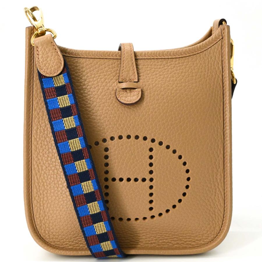 【未使用品】HERMES エルメス エブリン TPM アマゾン ショルダーバッグ トリヨンクレマンス レザー チャイ ベージュ レディース ＃U刻印 | エヴリン