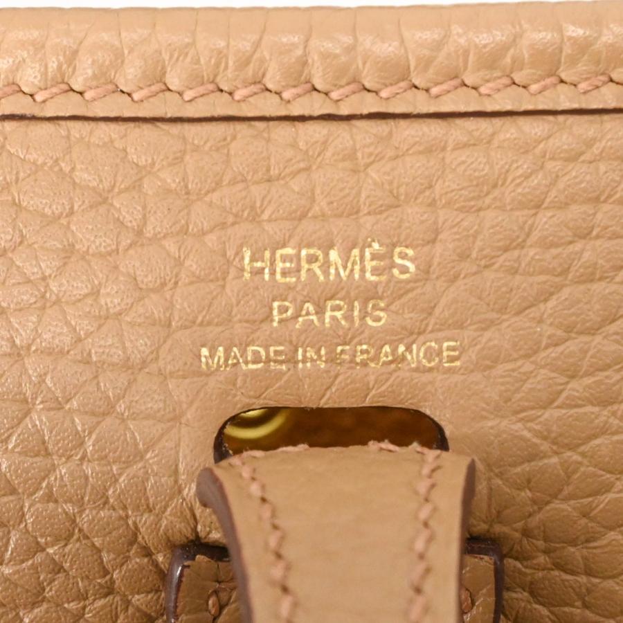 【未使用品】HERMES エルメス エブリン TPM アマゾン ショルダーバッグ トリヨンクレマンス レザー チャイ ベージュ レディース ＃U刻印 | エヴリン | 07