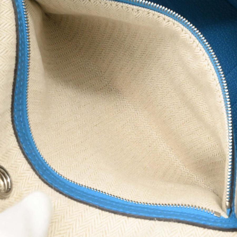 【未使用品】HERMES エルメス ガーデンパーティーTPM 30 ネゴンダ レザー ハンドバッグ トートバッグ ブルーザンジバル 青 ＃A刻印 | ガーデンパーティー | 11