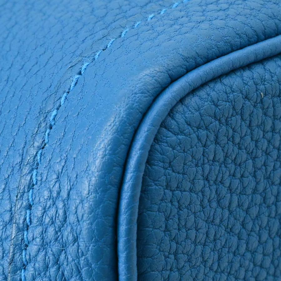 【未使用品】HERMES エルメス ガーデンパーティーTPM 30 ネゴンダ レザー ハンドバッグ トートバッグ ブルーザンジバル 青 ＃A刻印 | ガーデンパーティー | 14