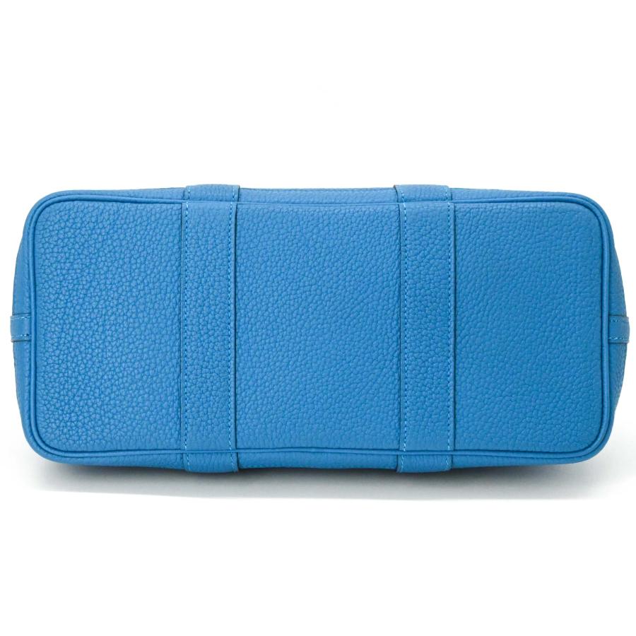 【未使用品】HERMES エルメス ガーデンパーティーTPM 30 ネゴンダ レザー ハンドバッグ トートバッグ ブルーザンジバル 青 ＃A刻印 | ガーデンパーティー | 05