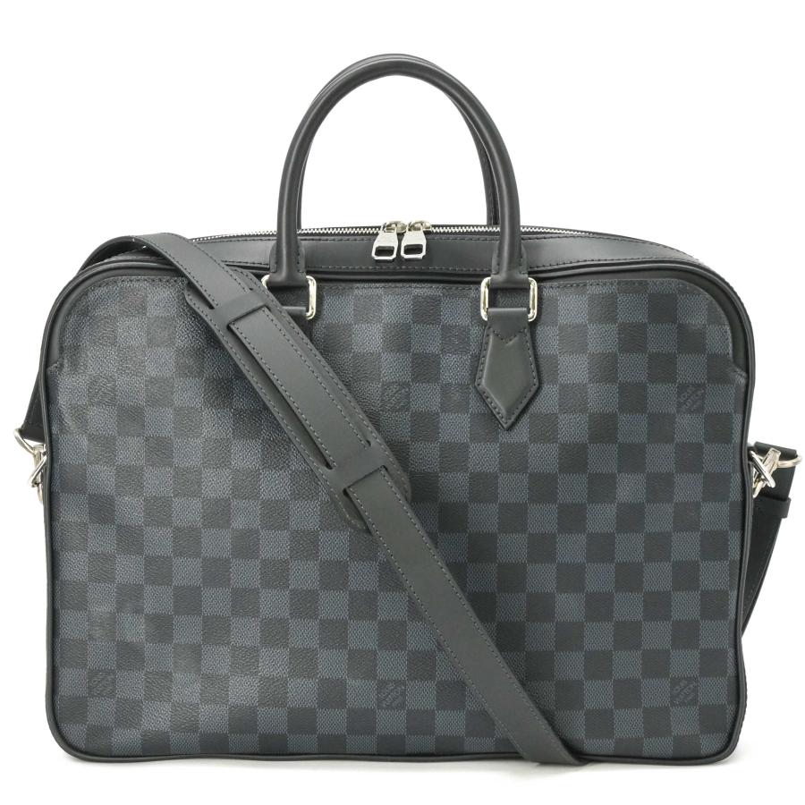 【美品】LOUIS VUITTON ルイヴィトン ダミエ コバルト ダンディ ブリーフケース ビジネスバッグ 書類鞄 ネイビー 青 ブラック 黒 63298 | ダンディ（LOUIS VUITTON）