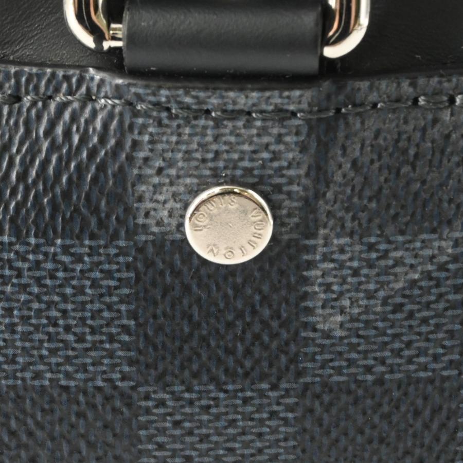 【美品】LOUIS VUITTON ルイヴィトン ダミエ コバルト ダンディ ブリーフケース ビジネスバッグ 書類鞄 ネイビー 青 ブラック 黒 63298 | ダンディ（LOUIS VUITTON） | 13