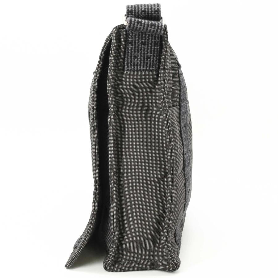 【美品】 HERMES エルメス エールライン バサス ショルダーバッグ メッセンジャー ナイロン キャンバス ユニセックス グレー | エールライン | 03