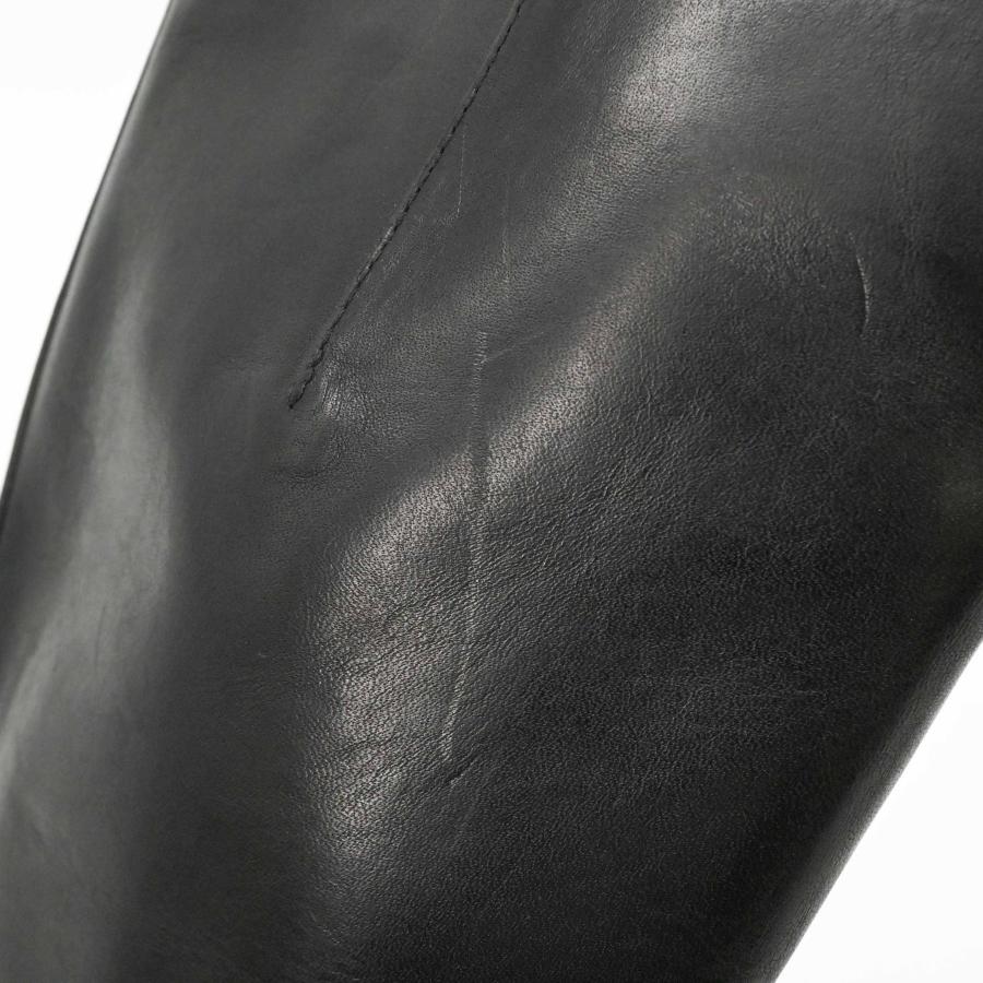 【未使用品】BOTTEGA VENETA ボッテガ ヴェネタ レザーブーツ ロングブーツ ＃36 1/2（約23ｃｍ）ブラック 黒 紫 | BOTTEGA VENETA | 13