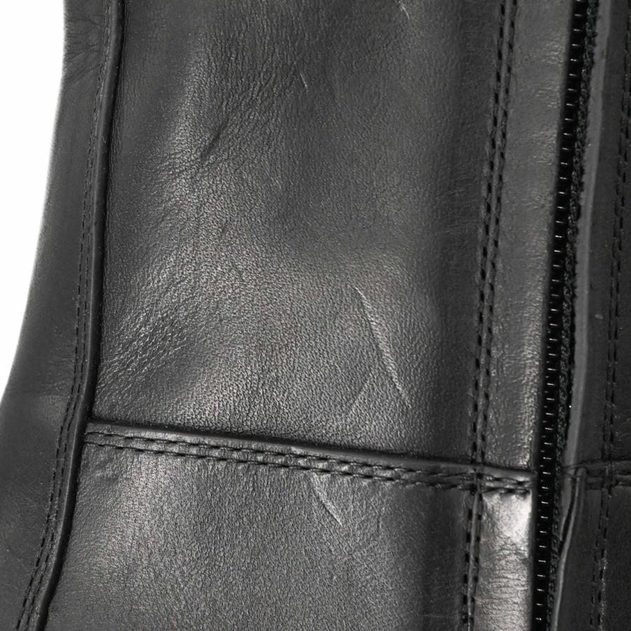 【未使用品】BOTTEGA VENETA ボッテガ ヴェネタ レザーブーツ ロングブーツ ＃36 1/2（約23ｃｍ）ブラック 黒 紫 | BOTTEGA VENETA | 12