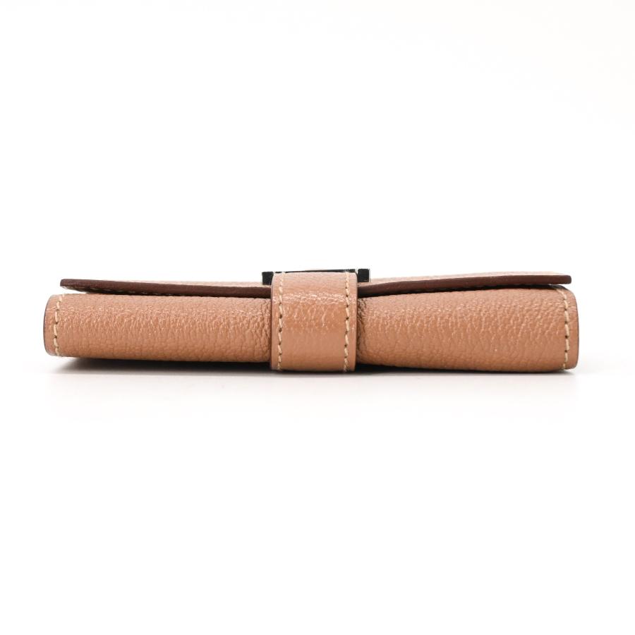 【未使用品】HERMES エルメス ベアン キーケース シェブルミゾル レザー レディース ベージュ 茶 ゴールド金具 ＃Y刻印 | Bearn | 05