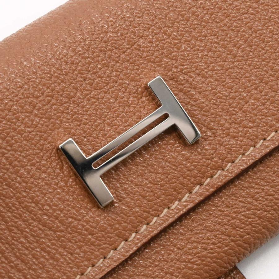【未使用品】HERMES エルメス ベアン キーケース シェブルミゾル レザー レディース ベージュ 茶 ゴールド金具 ＃Y刻印 | Bearn | 09