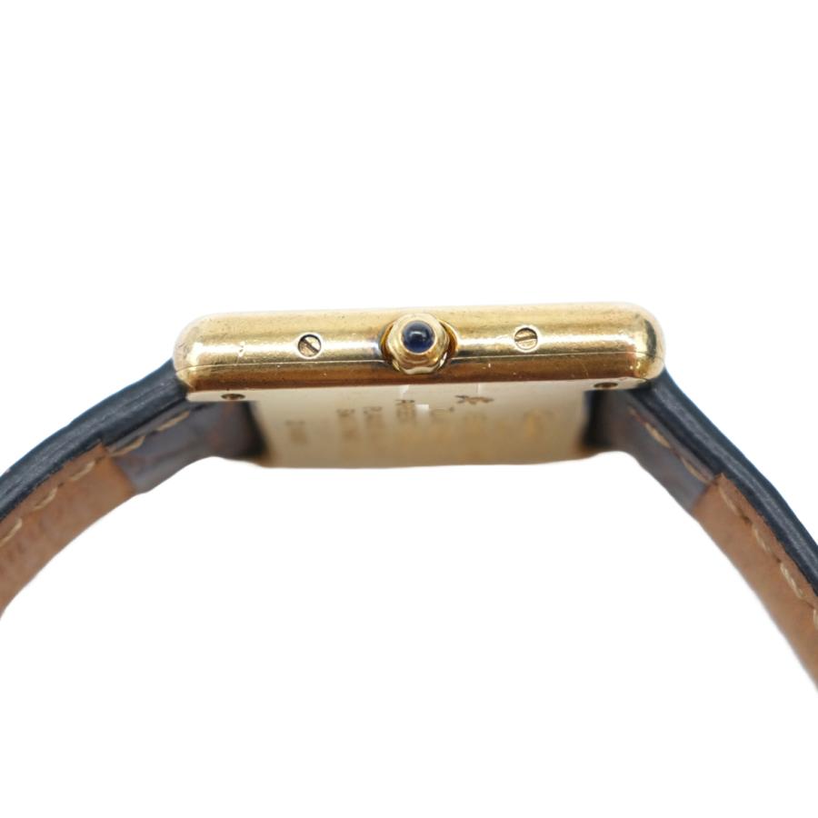 Cartier カルティエ 腕時計 ウォッチ マストタンク SM Q2 クォーツ ゴールド ブラウン レザー クロコダイル アイボリー 3 66001 |  | 02