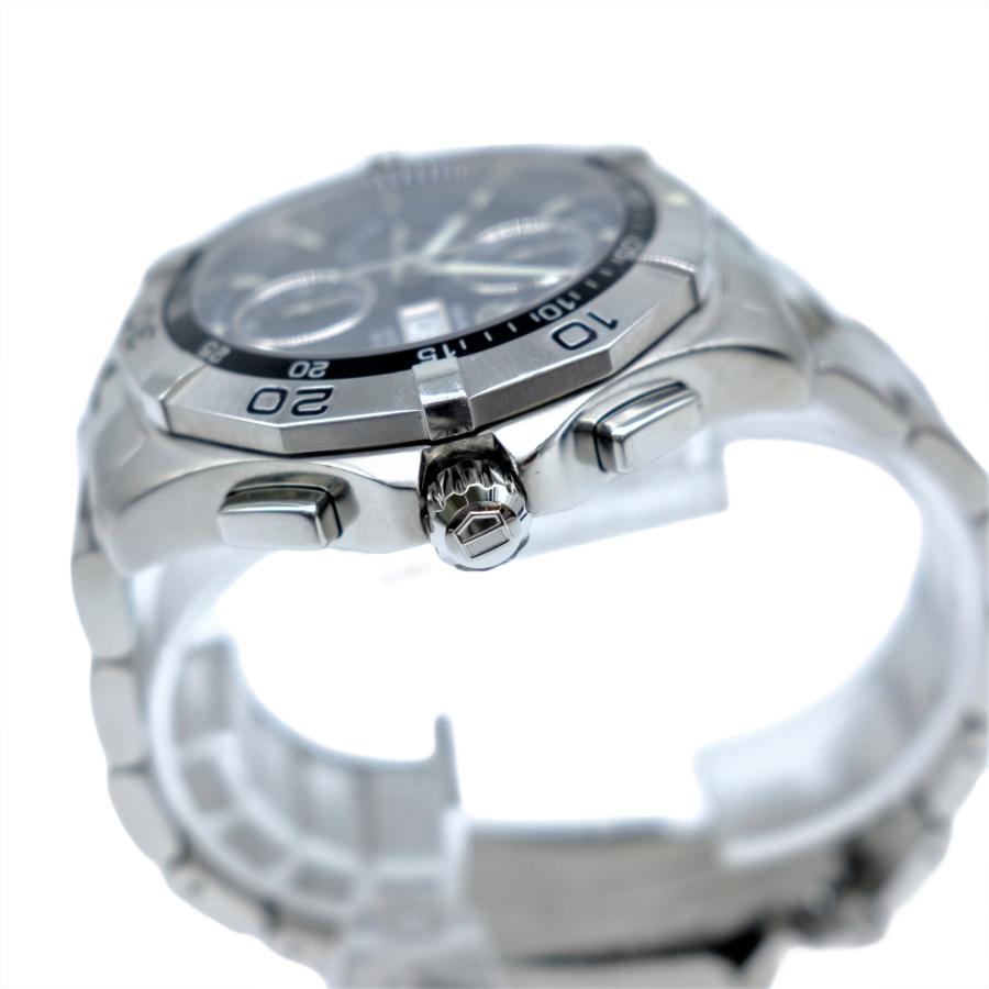 TAG HEUER タグホイヤー アクアレーサー 300M クロノグラフ 腕時計 ウォッチ シルバー ステンレススチール 黒文字盤 自動巻き CAF2010 |  | 01