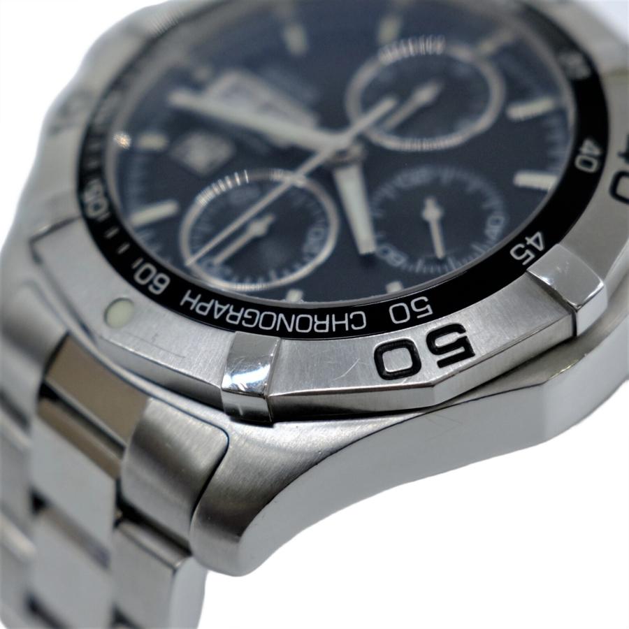 TAG HEUER タグホイヤー アクアレーサー 300M クロノグラフ 腕時計 ウォッチ シルバー ステンレススチール 黒文字盤 自動巻き CAF2010 |  | 09