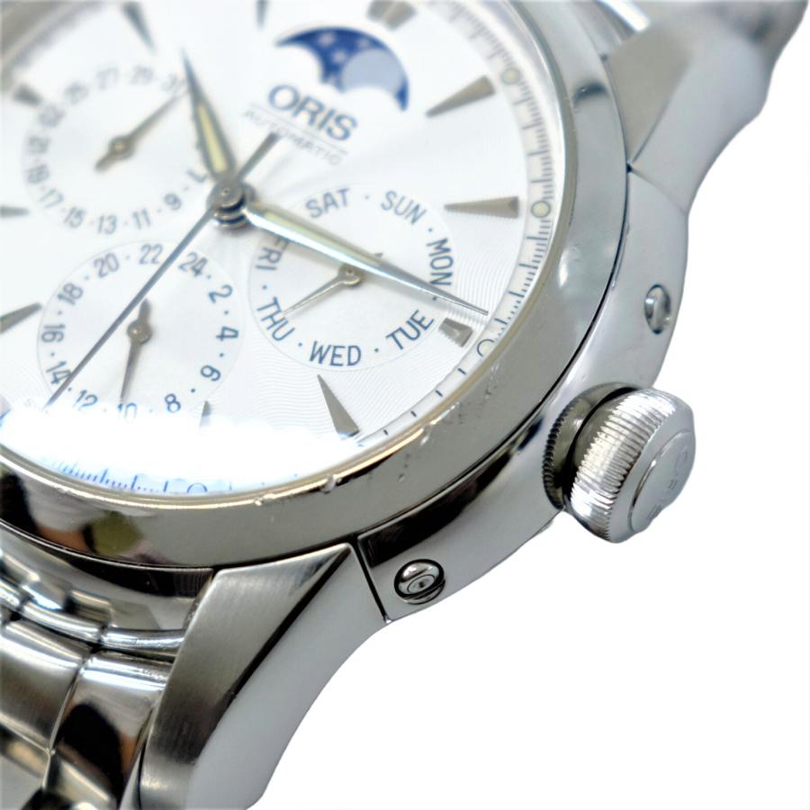 ORIS オリス アートリエ ムーンフェイズ トリプルカレンダー 腕時計 自動巻 シルバー 7546 |  | 02