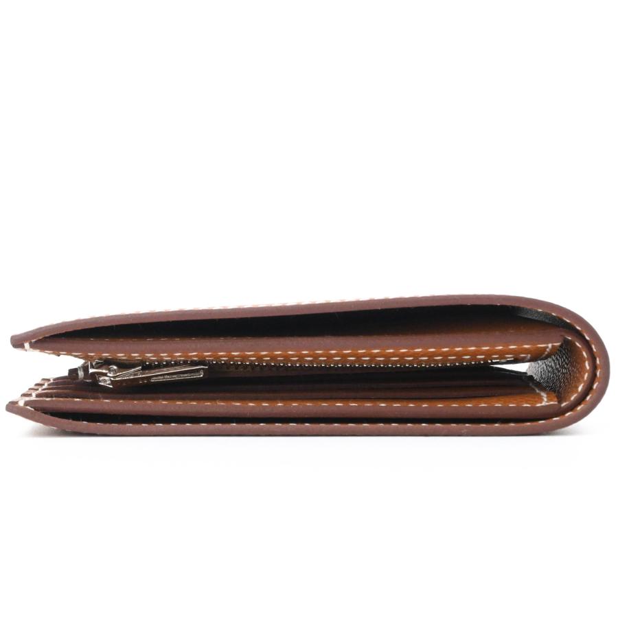 【未使用品】HERMES エルメス セリエコンパクト 二つ折り財布 ヴォーエプソン ゴールド ブラウン 茶 ＃K刻印 |  | 03