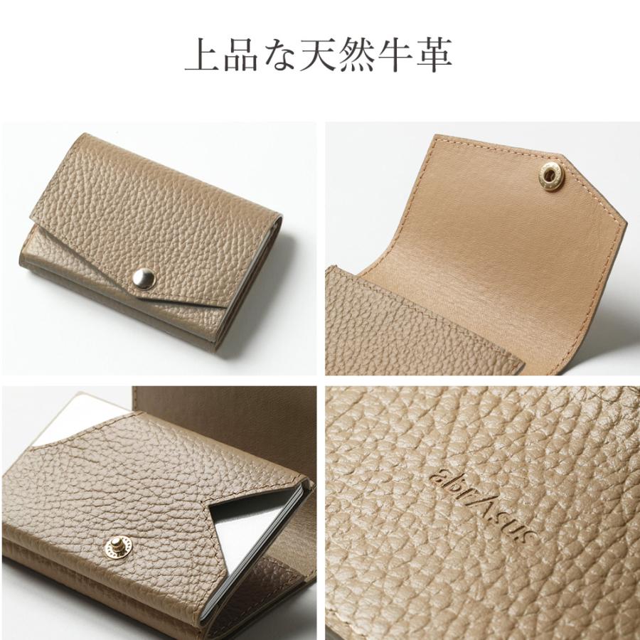 abrAsus 小さい財布 abrAsus（アブラサス）レディース 三つ折革財布
