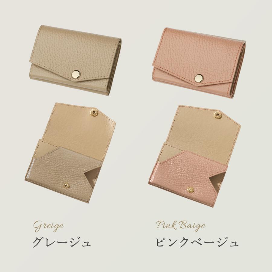 abrAsus 小さい財布 abrAsus（アブラサス）レディース 三つ折革財布