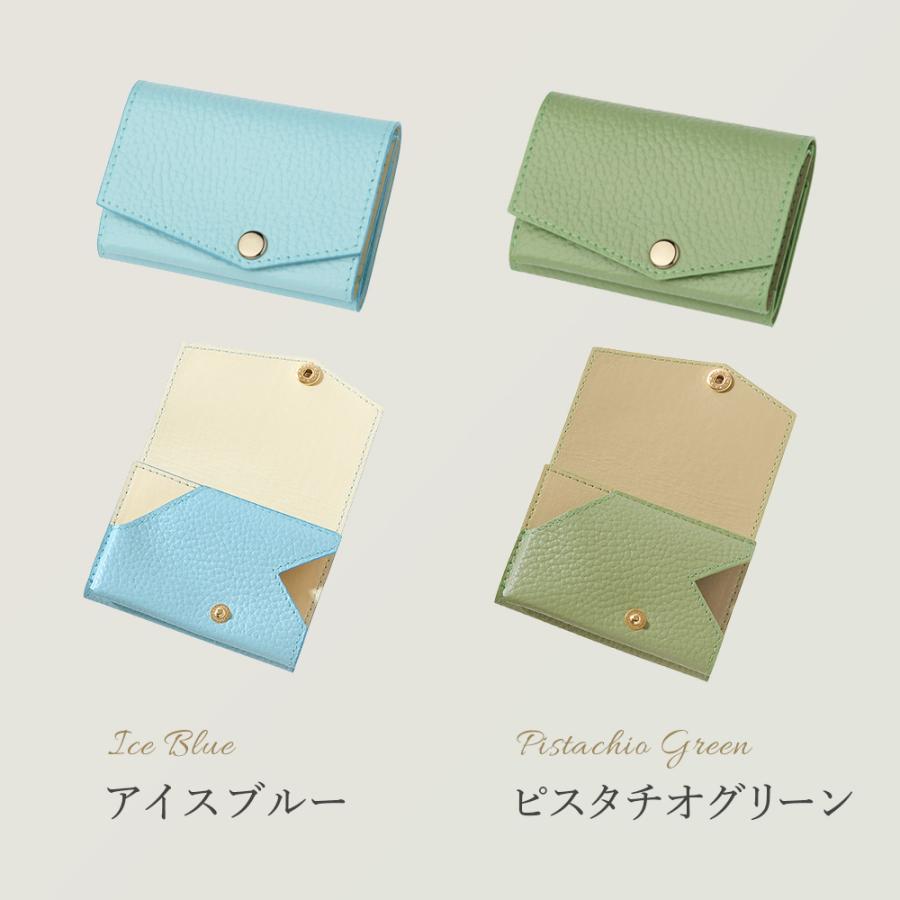 abrAsus 小さい財布 abrAsus（アブラサス）レディース 三つ折革財布