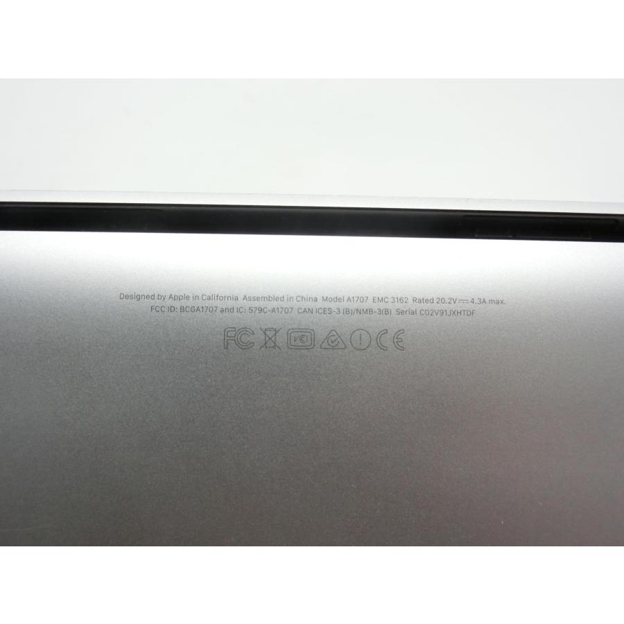 中古　MacBook Pro 2017  15.4インチ(A1707)[Core i7　7920HQ  3.1GHz/RAM:16GB/SSD:1000GB/WEBカメラ/Bluetooth/WIFI/OS：Ventura13.6.　スペースグレイ | MacBook Pro | 07