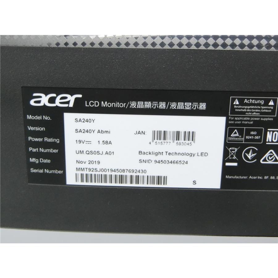 acer（エイサー） 2019年製 Acer公式 モニター AlphaLine SA240YAbmi