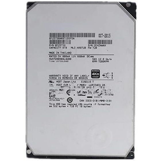 [ジャンク]HGST 8TB HDD HUH728080AL4200　2台 HGST 中古 HUH728080AL4200 8TB SAS 3.5インチ エンタープライズHDD