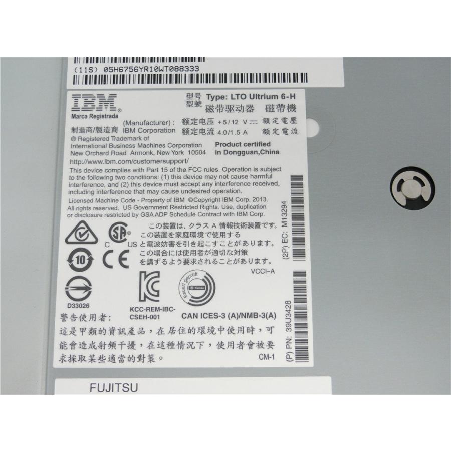 IBM 年末限定 中古品 IBM LTO Ultrium 6-H テープライブ 動作品
