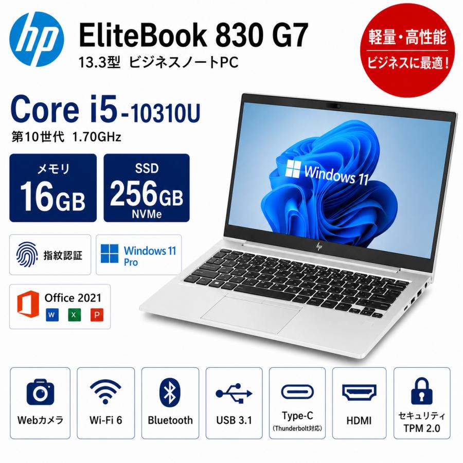 EliteBook HP ProBook 840 G7 13.3型FHD Core i5-10310U メモリ16GB