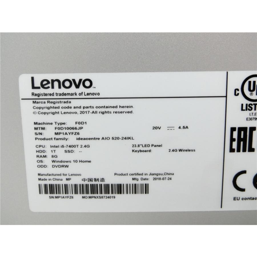 ミニPC Lenovo Core-i5 SSD Blue-rayドライブつき Amazon.com: Lenovo ThinkCentre M800Z 21.5 in HD All-in-One