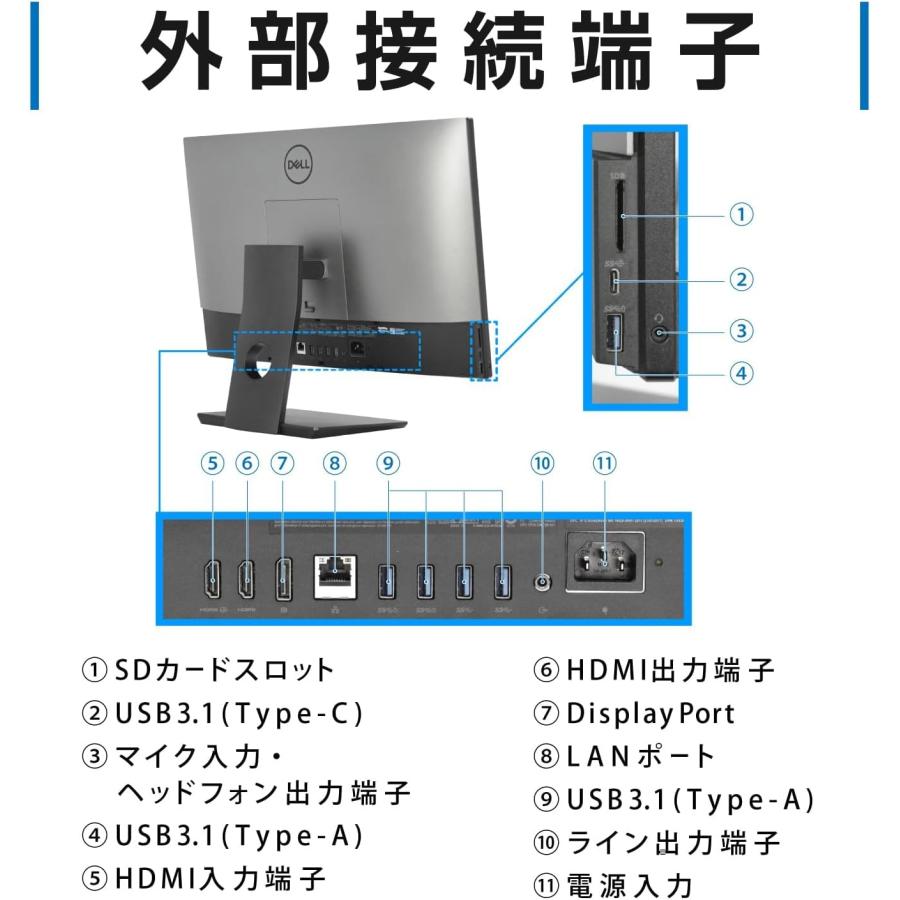 OptiPlex Dell 7460 AIO / 第9世代 Core i5 /16GB SSD256GB+HDD500GB