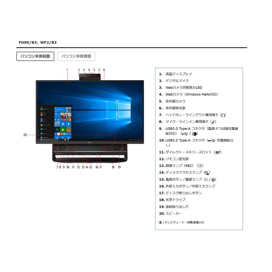 FH90/B3★Core i7-7700★W録画★16G★SSD1T★HDD3T 富士通 FMV ESPRIMO FH90/B3 SSD FMVF90B3B - メルカリ