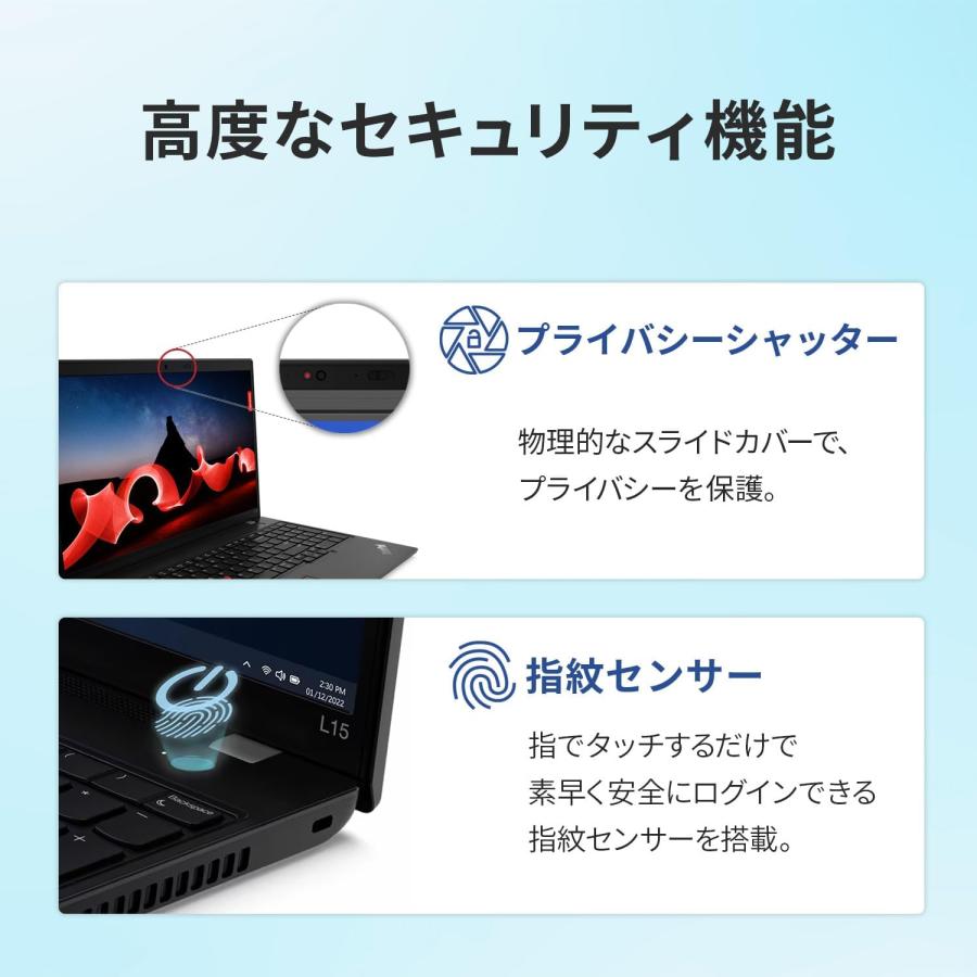 ThinkPad 未使用品Lenovo L15 Gen 3 ノートパソコン 15.6型 FHD IPS