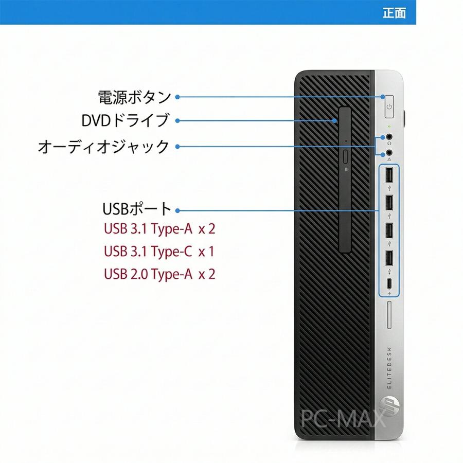 EliteDesk HP 800 G5 SFF 第9世代 Core i7-9700 / 16GB SSD512GB +