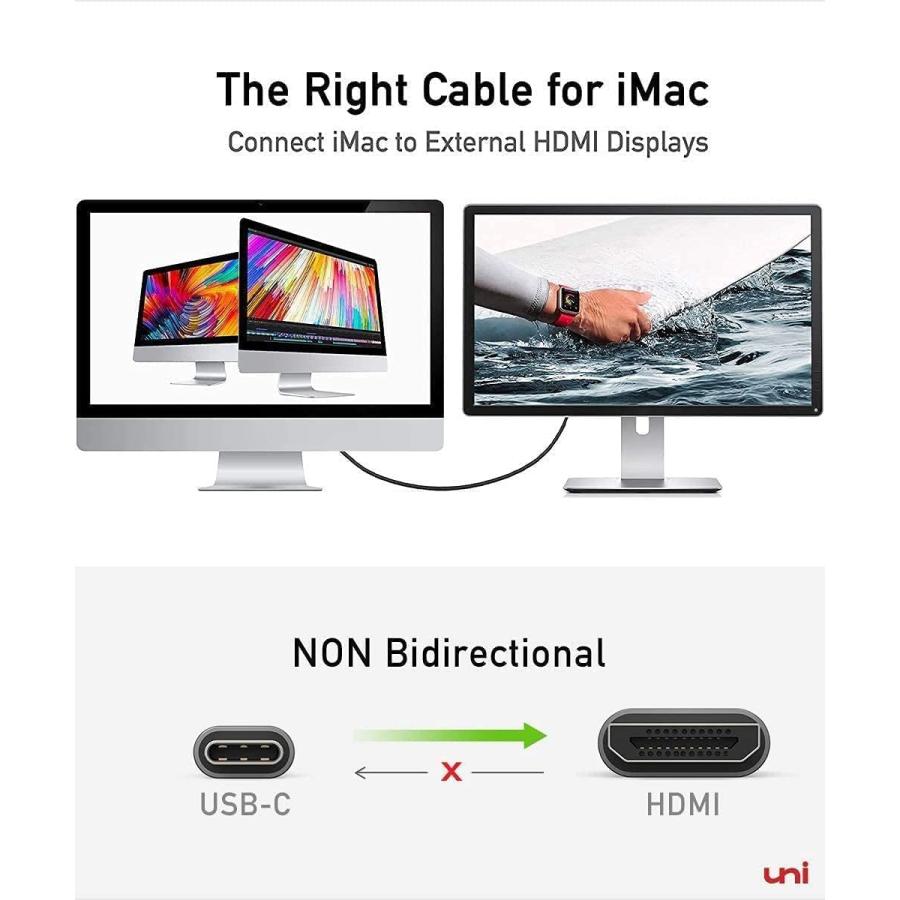 uni Type C HDMI 変換ケーブル  USB C MacBook Pro/Air iPad Pro 約 1.8m　送料無料 | Lenovo | 04