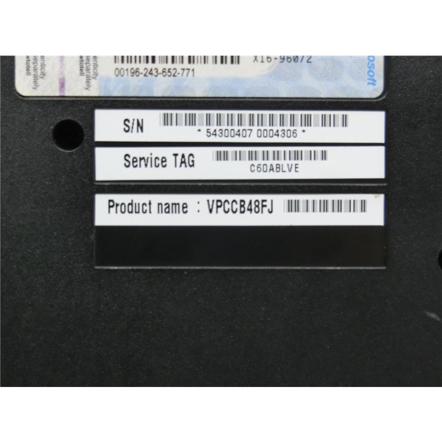 中古　SONY　VPCCB48FJ　Windows10　ノートパソコン　USB3.0/HDMI/無線WIFI/カメラ内蔵5.6型/新品SSD256/8GB/2世代I5　office搭載　BD-RE｜srepcstore｜06