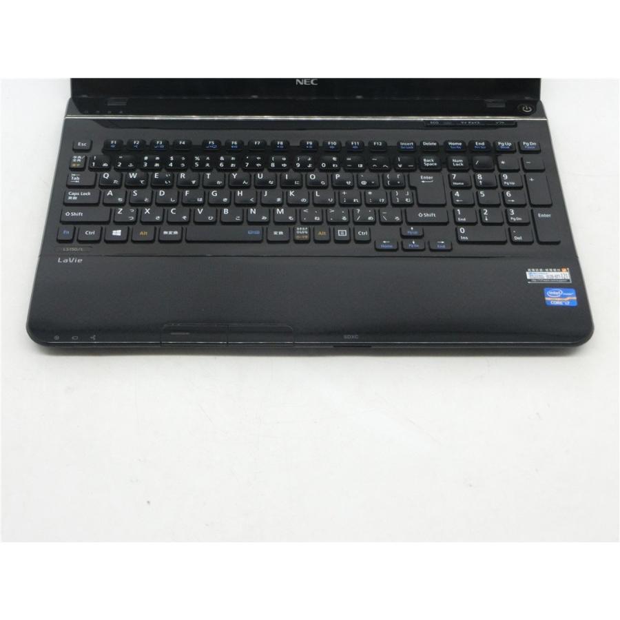 中古ノートパソコン　NEC Lavie LS150/L　 Win11Pro Corei7  3610QM  8GB 新品SSD512GB　15型　WEBカメラ　無線WI-FI　MSoffice搭載　テンキー　W5394｜srepcstore｜06