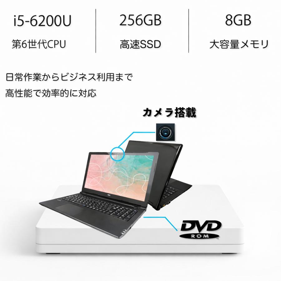 美品★ 15.6 NEC ノートPC VersaPro VF-1 Core i5-6200U windows11 pro 8GB SSD512GB  カメラあり オフィス (861) Amazon.co.jp: ノートパソコン NEC VersaPro VF-1 インテル Core i5