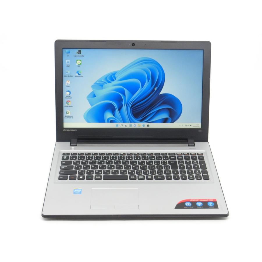 中古良品 新品爆速SSD 15.6型 銀色 ノートPC Lenovo 300-15IBR Celeron