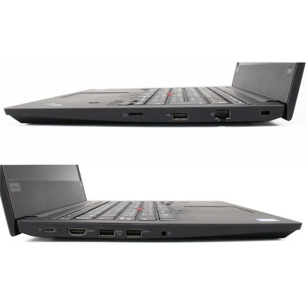 訳あり Lenovo  ThinkPad　E480 14型FHDゲーミングPC/Win11Pro/Corei7　8550U/8GB/高速SSD256GB　AMD RX550 2GB　カメラ/WIFI/USB 3.0/HDMI/Type-C/Office2021の画像